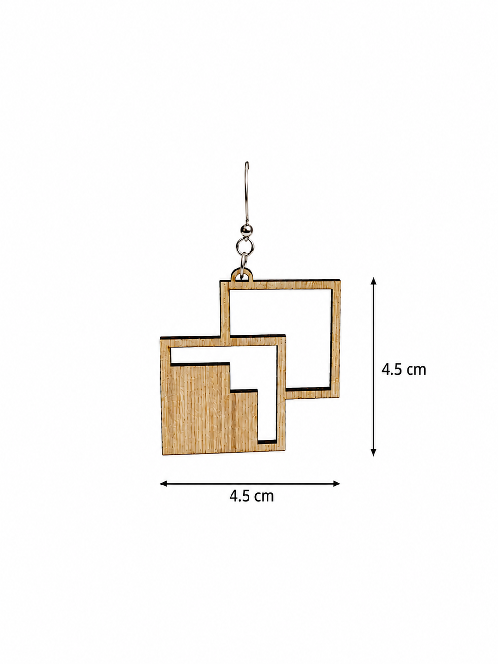 Boucles d’oreilles géométriques Carré