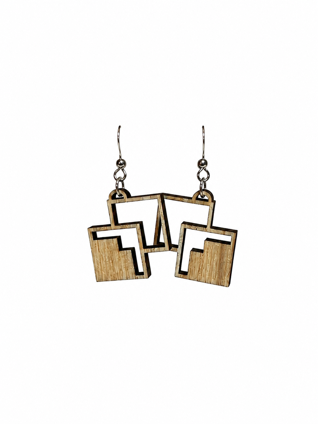Boucles d’oreilles géométriques Carré