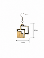 Boucles d’oreilles géométriques Carré