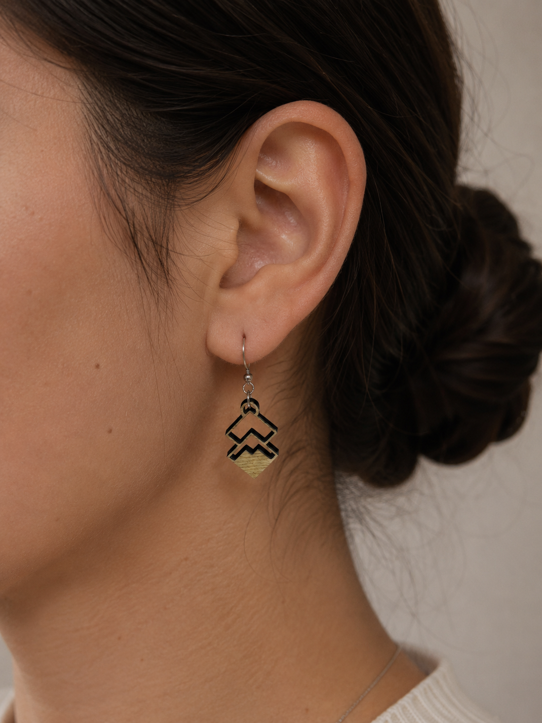 Boucles d’oreilles Losange
