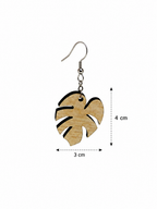 Boucles d’oreilles Feuille Tropicale