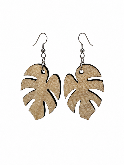 Boucles d’oreilles Feuille Tropicale