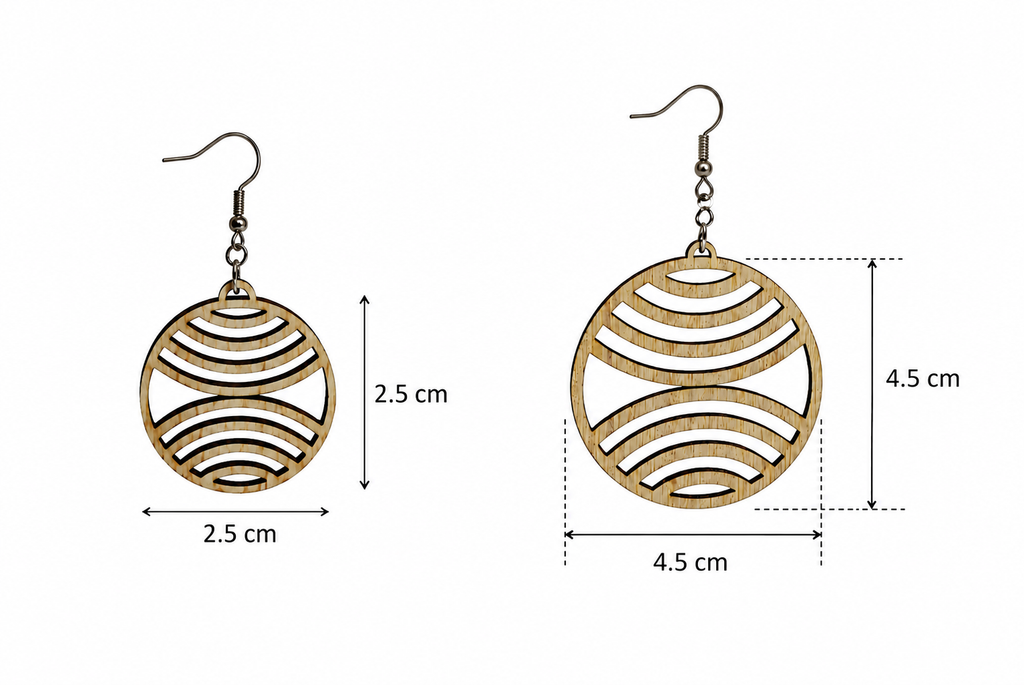 Boucles d’oreilles rondes Ajourée