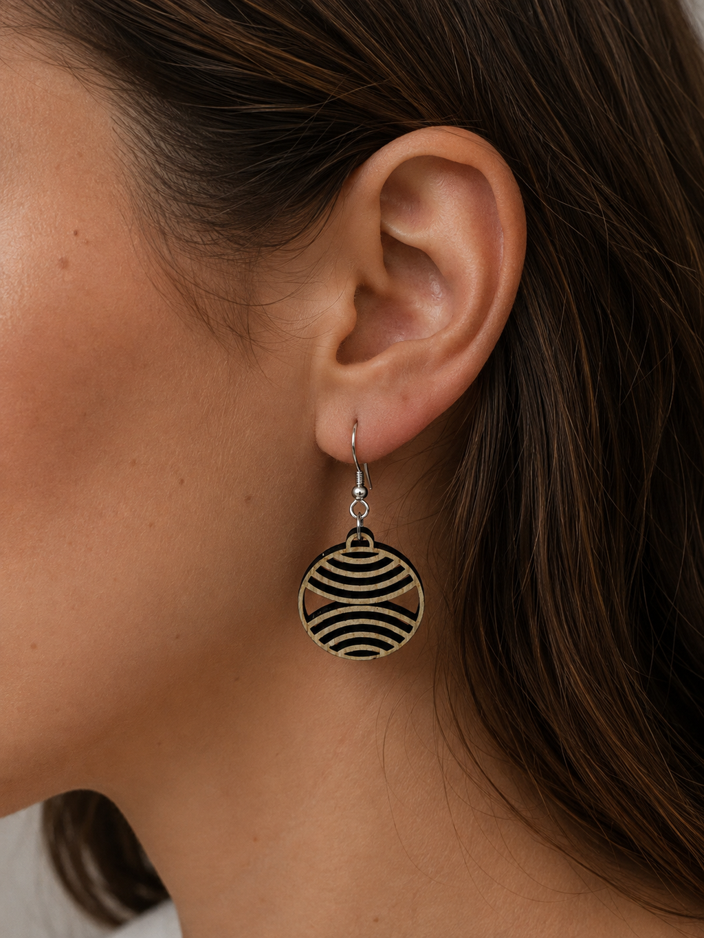 Boucles d’oreilles rondes Ajourée
