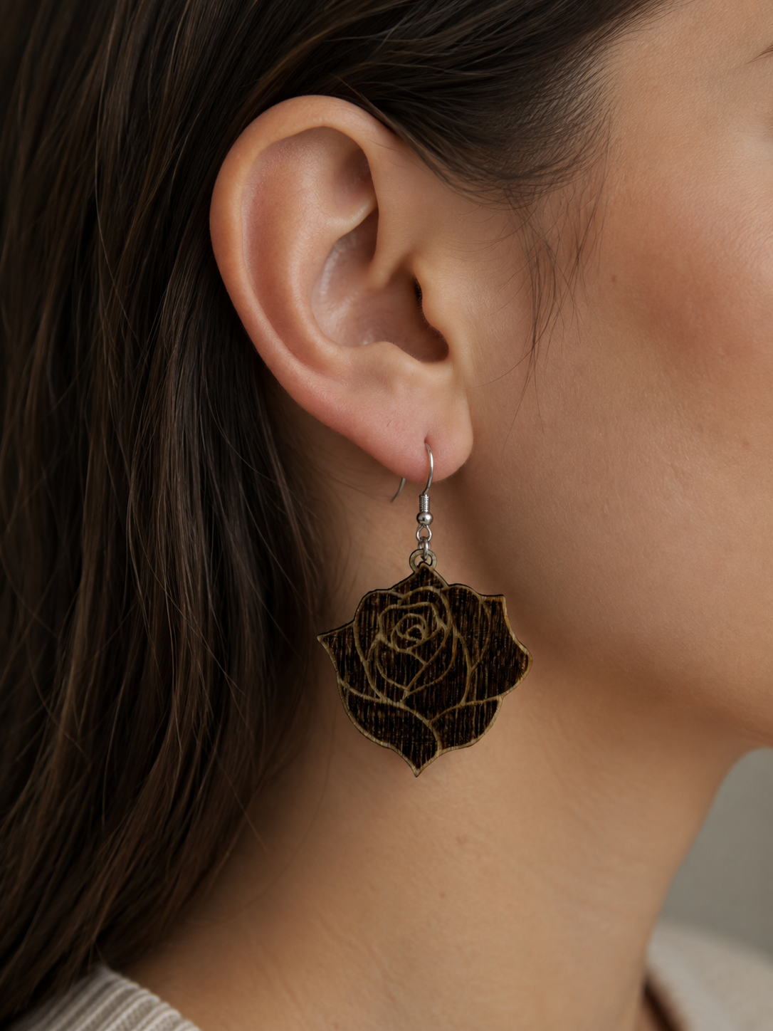 Boucles d’oreilles Rose