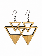 Boucles d’oreilles géométriques Triangle