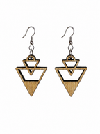 Boucles d’oreilles géométriques Triangle