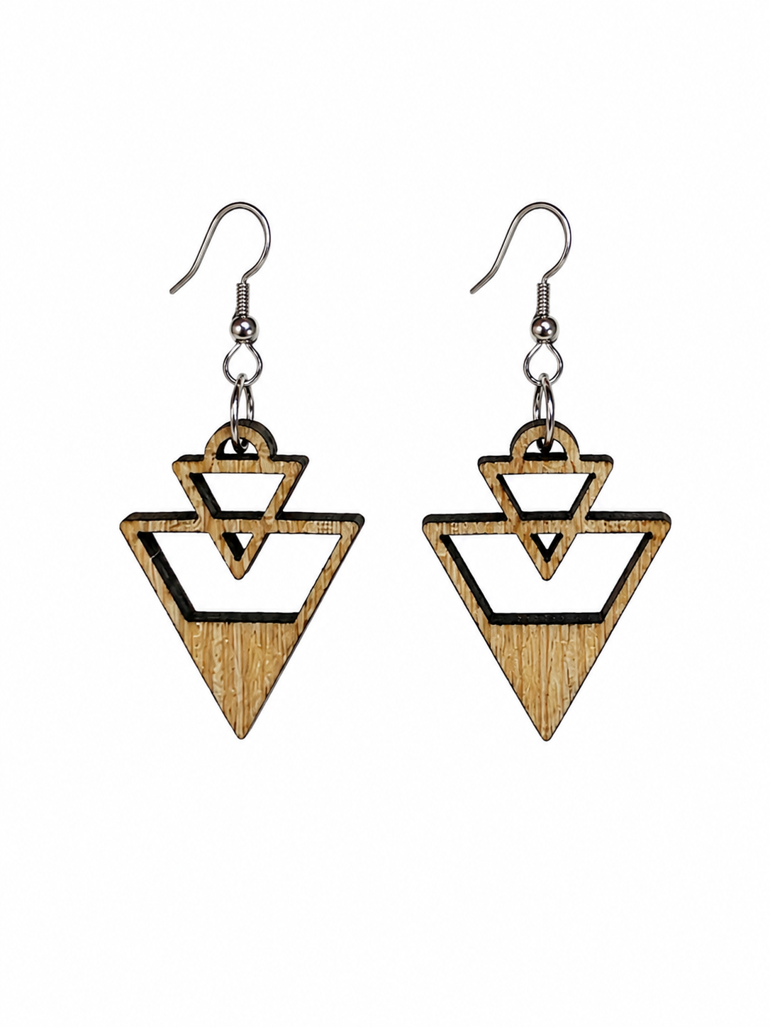 Boucles d’oreilles géométriques Triangle